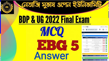 NSOU BDP 5 Paper Final Exam Answer