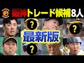 【阪神このままだとヤバイ】トレード・現役ドラフトで放出候補8人
