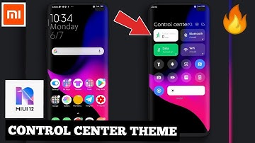 New Miui 12 control center theme| Super os theme for xiaomi redmi poco mobiles