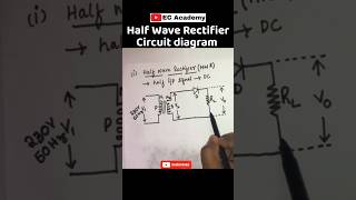 Half Wave Rectifier Circuit Diagram Explained ⚡#HWR #Electronics #education #electronicsengineering