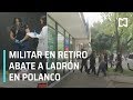 Militar en retiro asesina a ladrón vestido de repartidor de comida en Polanco - Las Noticias