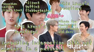 smrookies interaction with nct members in a nutshell || and now jisung became a hyung