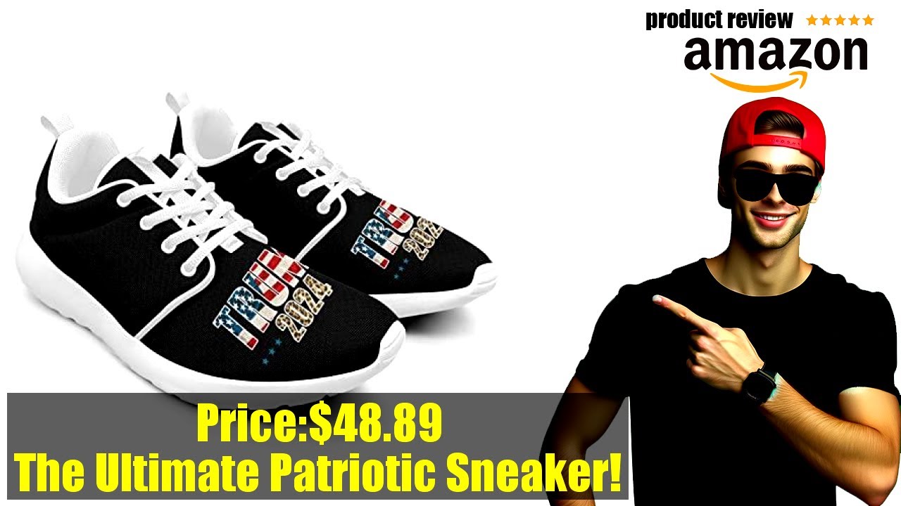 Buy Trump Shoes  Pitovozu American Flag Sneaker Women Athletic Shoes Trump  2024 Running Shoes 