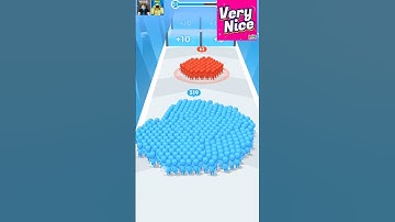 1000 Blue Vs Red Count Masters Run 3D Gameplay Stickman War #games #funny#shorts