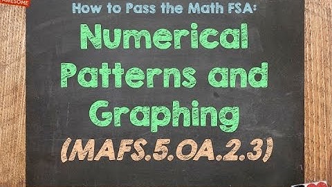 How to Pass the Math FSA (5th) - Numerical Patterns and Graphing