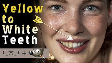 How To Quickly Whiten Teeth in GIMP With Natural Results {Yellow to White}