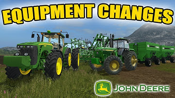 FARMING SIMULATOR 2017 | BIG JOHN DEERE TRACTOR CHANGES + FIELD WORK | EP #7