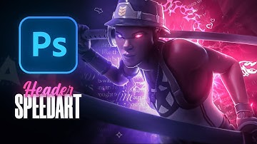 How I made this Crazy Fortnite Header | Speedart