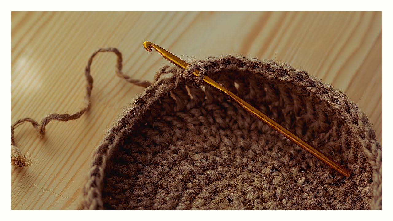 Comment faire UNE CORBEILLE A OUVRAGES AU CROCHET TUTO pas a pas  #mamiecrochet 