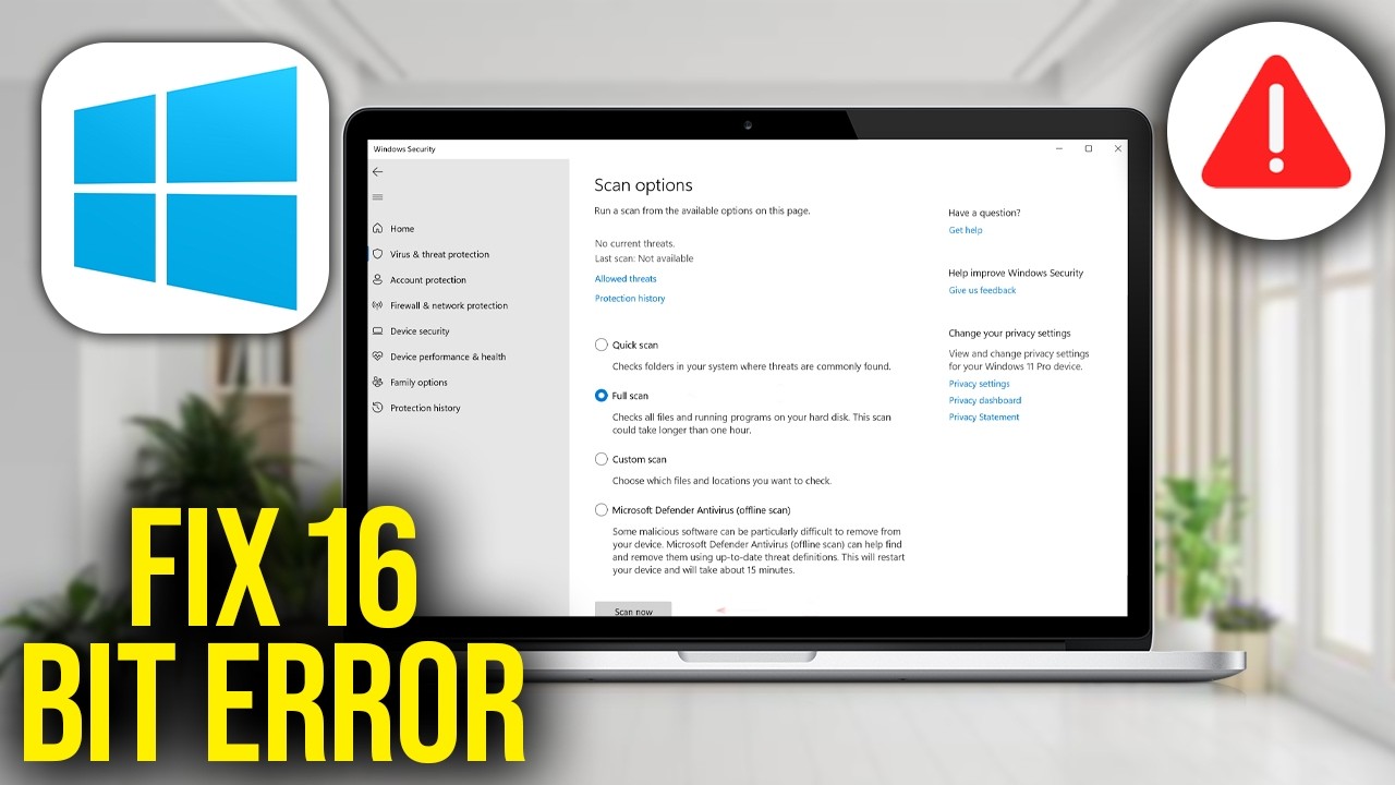 How To Fix Unsupported 16 bit Application Error in Windows - YouTube