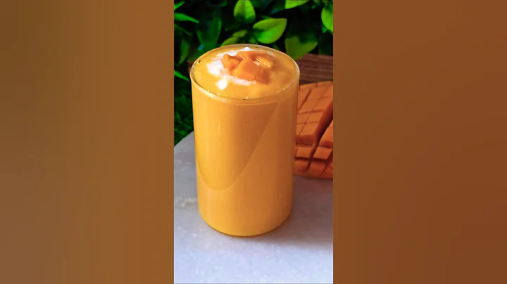 Easy Mango Lassi Recipe🥭 For Mango lovers💛 #mango #lassi #trending #viralshort #ytshorts #shorts #yt