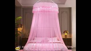 1005004166960274 Hanging Dome Mosquito Net Round Floor Thickening Encryption Free Insta