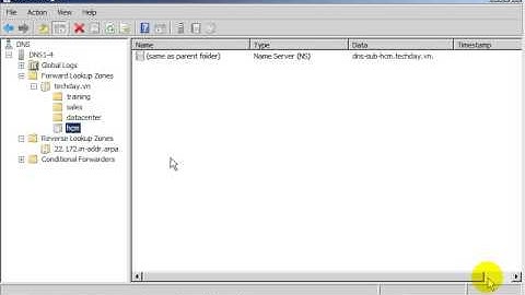 Bài 1: Cấu hình DNS với server 2008 part 2