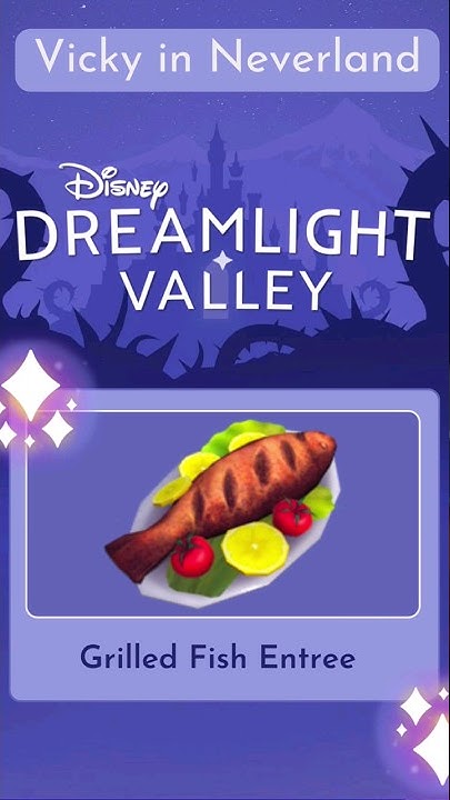 Grilled Fish Entree recipe - Disney Dreamlight Valley - YouTube