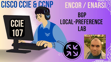 CCIE-EI#107 ENARSI#59 ENCOR#80 - BGP Local preference Lab - Arabic (English sub)