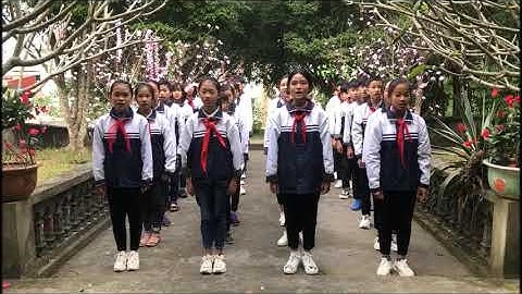 Video clip hát Quốc ca tại địa chỉ đỏ của liên đội trường THCS Vân Sơn