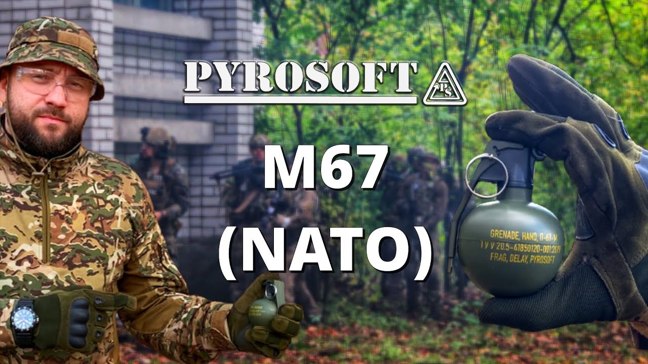 Граната страйкбольная имитационно-тренировочная Pyrosoft П-67-М