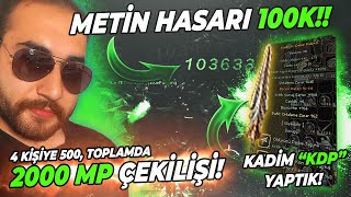 sLow2'de 100 K Hasar Ve 4 Kişiye 500 MP Toplamda 2000 MP Ep Çekilişimiz Bu Videoda #metin2 #keşfet