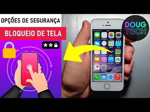 iPhone 5S / Como Colocar uma Senha ou Biometria na Tela de Bloqueio (Opções de Segurança)