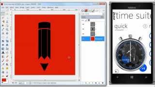 GIMP: Pencil (Edit) Icon In 8 Minutes, Save As PNG and SVG screenshot 2