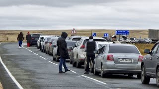 Russians flee to Kazakhstan to avoid call-up for war in Ukraine