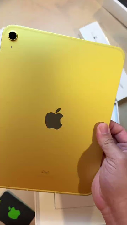 The NEW Apple iPad Unboxing (Yellow!)