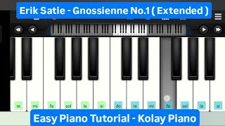Erik Satie - Gnossienne No.1 (Extended) Melodika Ile Nasıl Çalınır ? Easy Piano Tutorial