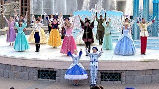 Starlit Princess Waltz FULL Show at Disneyland Paris 2018 w/8 Princesses Including Belle, Cinderella