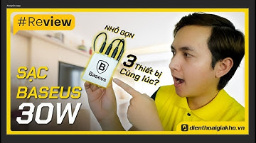 Trên tay Củ Sạc Baseus Compact Quick Charger 2U+C 30W: rẻ, đẹp, bền, tương thích iOs/Androi.