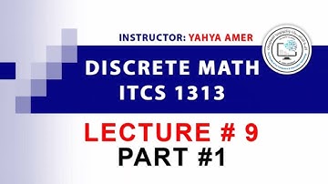 Discrete Math #9 Part 1 (Arabic)
