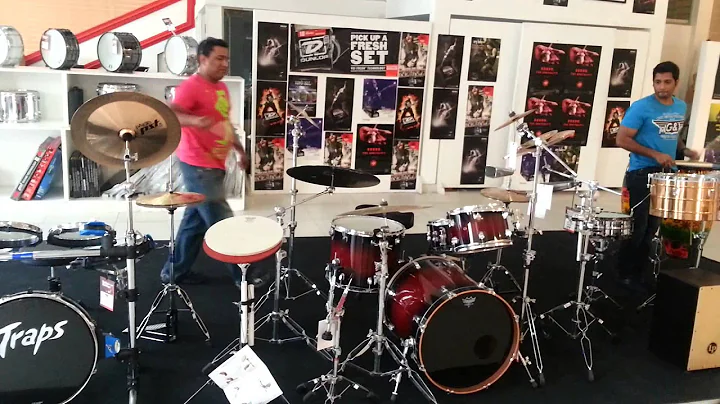 Drummers with their lil percussionist :)