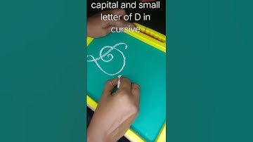 Writing D,d in cursive on the slate #handwriting #cursivewriting #calligraphy #english #alphabets