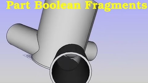 #freecad Part Boolean Fragments #Anleitung #Tutorial computer aided design