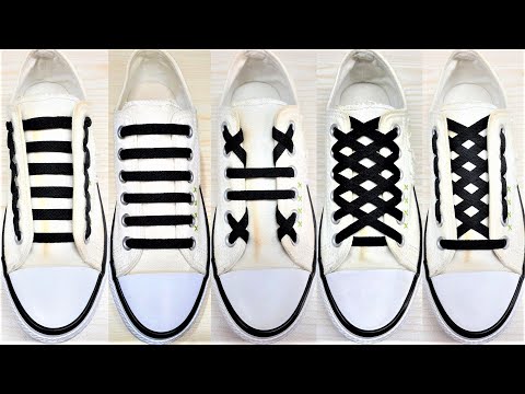 5 Way To Tie Your Shoelaces-  New Shoelace Fashion- How To Tie Shoelaces- Shoe Lacing Styles