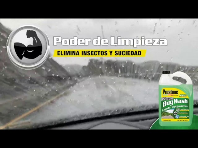 PRESTONE BUG WASH - Líquido Limpia Parabrisas