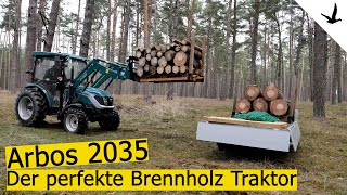 Kleintraktor Arbos 2035 mit Frontlader🚩Der perfekte Brennholz Traktor in Vorstellung und Test