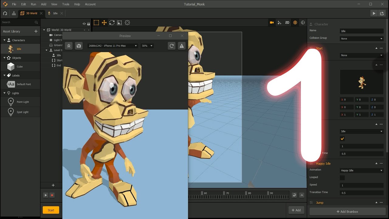 Buildbox 3D - Tutorial Character Creator Modeling Monk Part .1 - YouTube