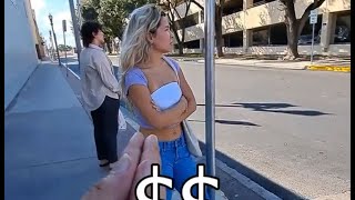 Rich man gives a lot of money to kind girl in exchange for this favor