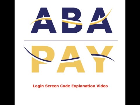 ABA PAY Login Screen Code Explanation Video