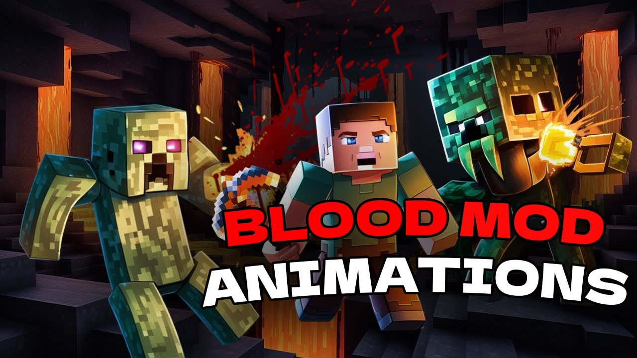 Hit Feedback Mod for Minecraft! Blood Animations with GunMod and ...