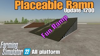Placeable Ramp  / FS22 UPDATE / Feb 27/24