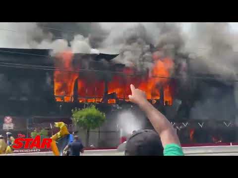 Major fire at Superior Parts on Hagley Park Road