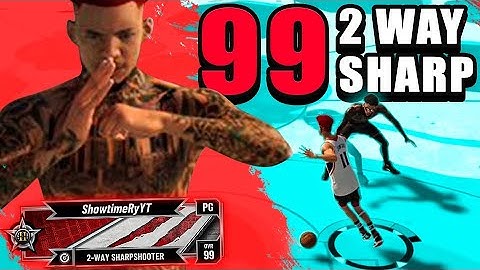 MY NEW *RARE* 99 OVERALL "2 WAY SHARPSHOOTER" IS GAMEBREAKING ! BEST BUILD IN NBA2K21 CURRENT GEN
