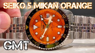 NEW SEIKO 5 ORANGE GMT AUTOMATIC SSK005 4R34