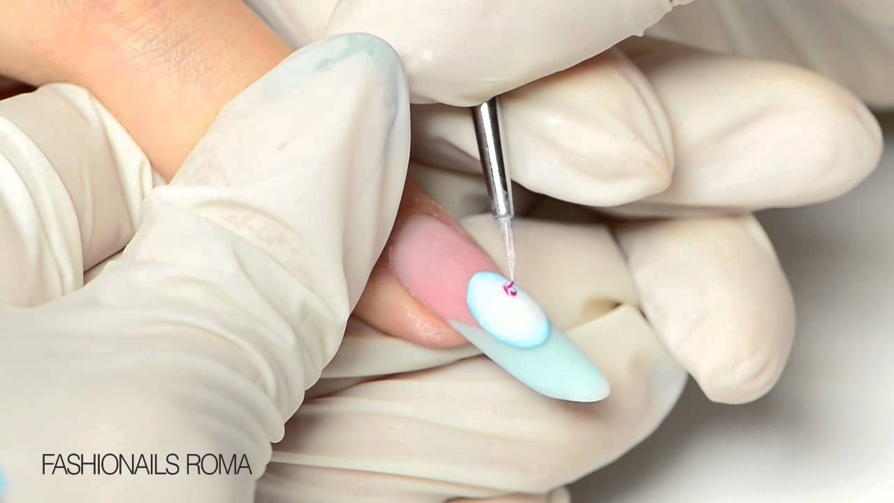 Step by step video - Nail Art Shabby Chic by Sabrina Scuccimarro