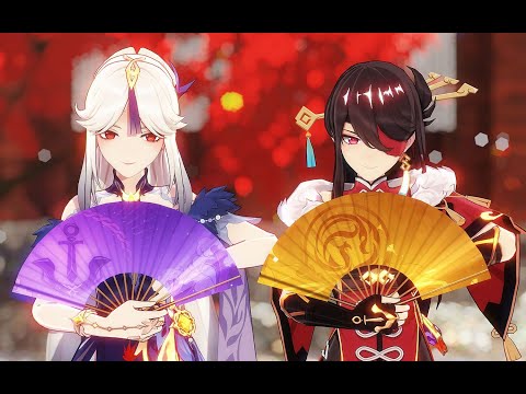 【Genshin Impact MMD／4K／60FPS】Ningguang × Beidou【将进酒】