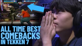 ALL TIME BEST COMEBACKS IN TEKKEN 7!