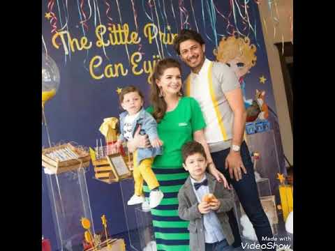 بيلين كاراهان وزوجها بدريهان من احتفالهما بعيد ميلاد ابنهما الأول جان أيوب حلوين ماشاءالله