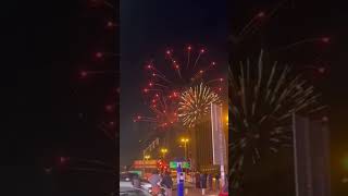 بدايه احتفالات رآس السنه  في دبي Beginning of New Years Eve celebrations in Dubai