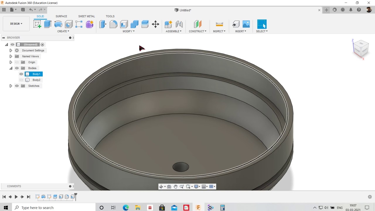 Brushless Motor 3D Designing